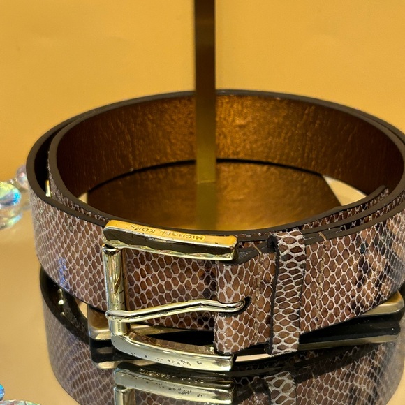 Michael Michael Kors Snake Print Belt Approx. 41” long - Picture 9 of 10